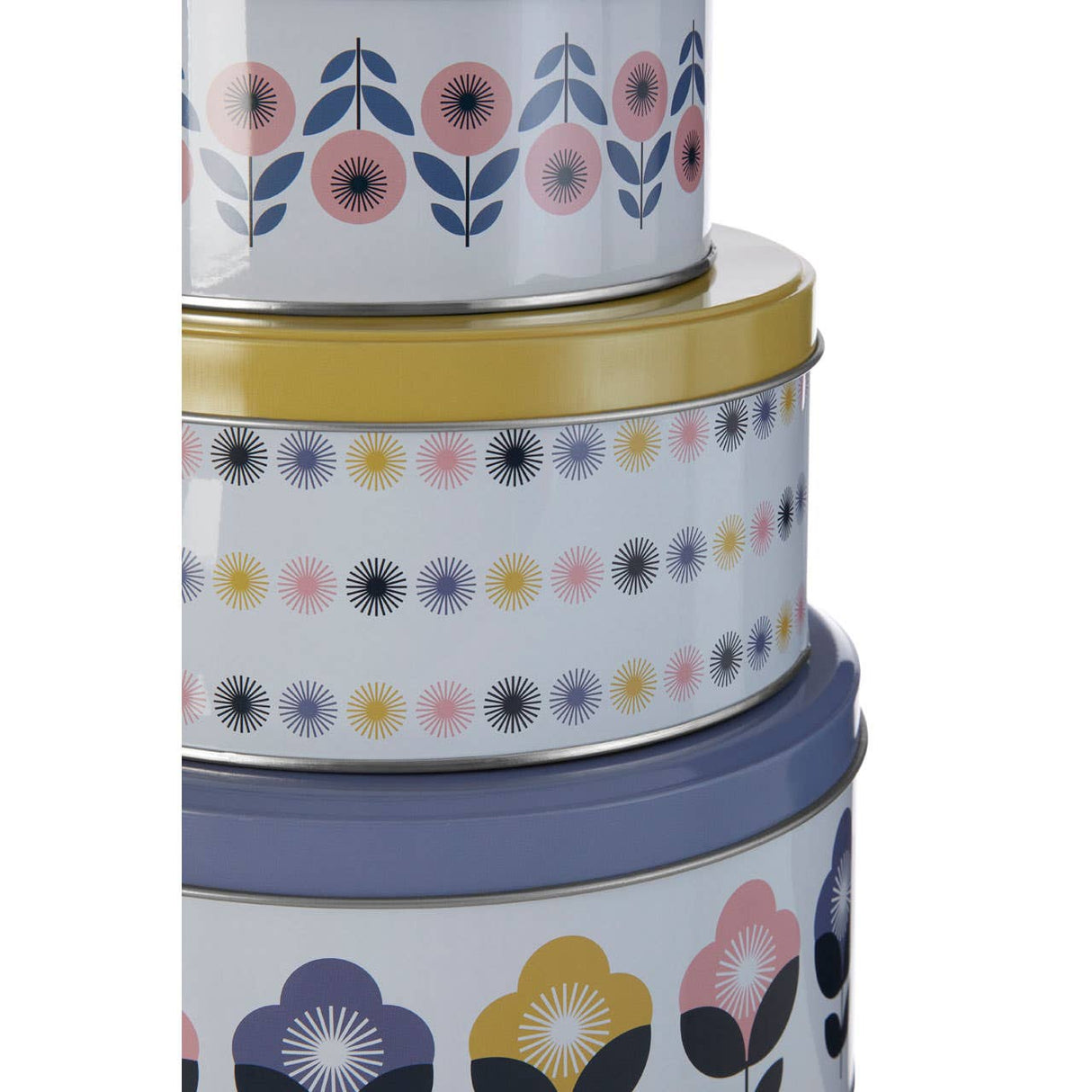 Set of Three Joni Storage Tins