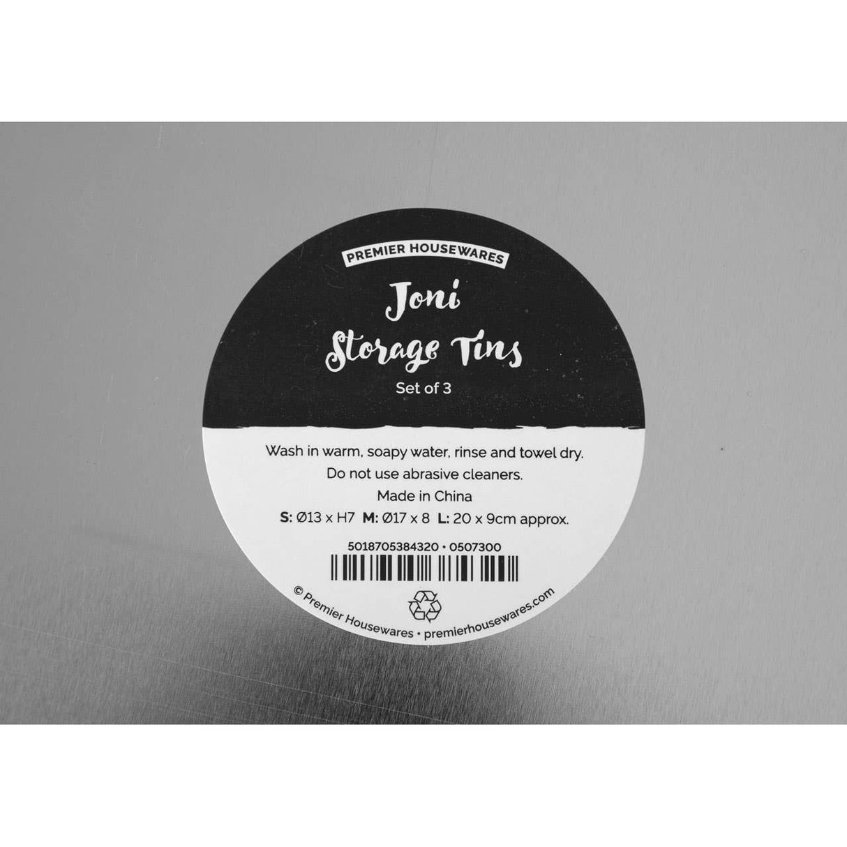 Set of Three Joni Storage Tins