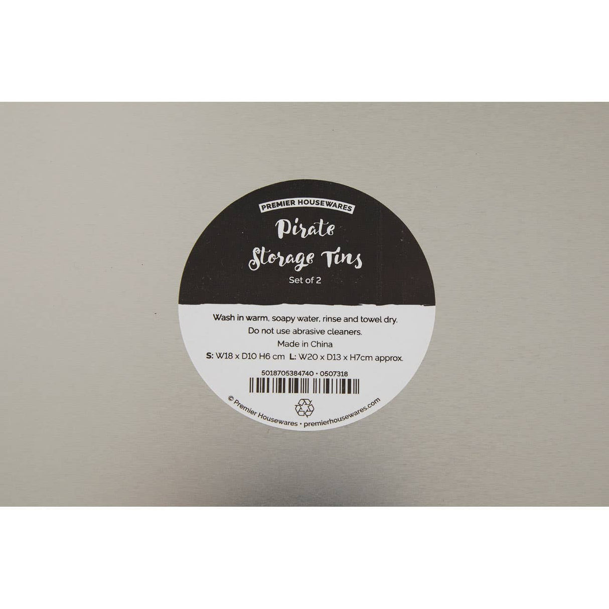 Pirate Storage Tins - Set of 2