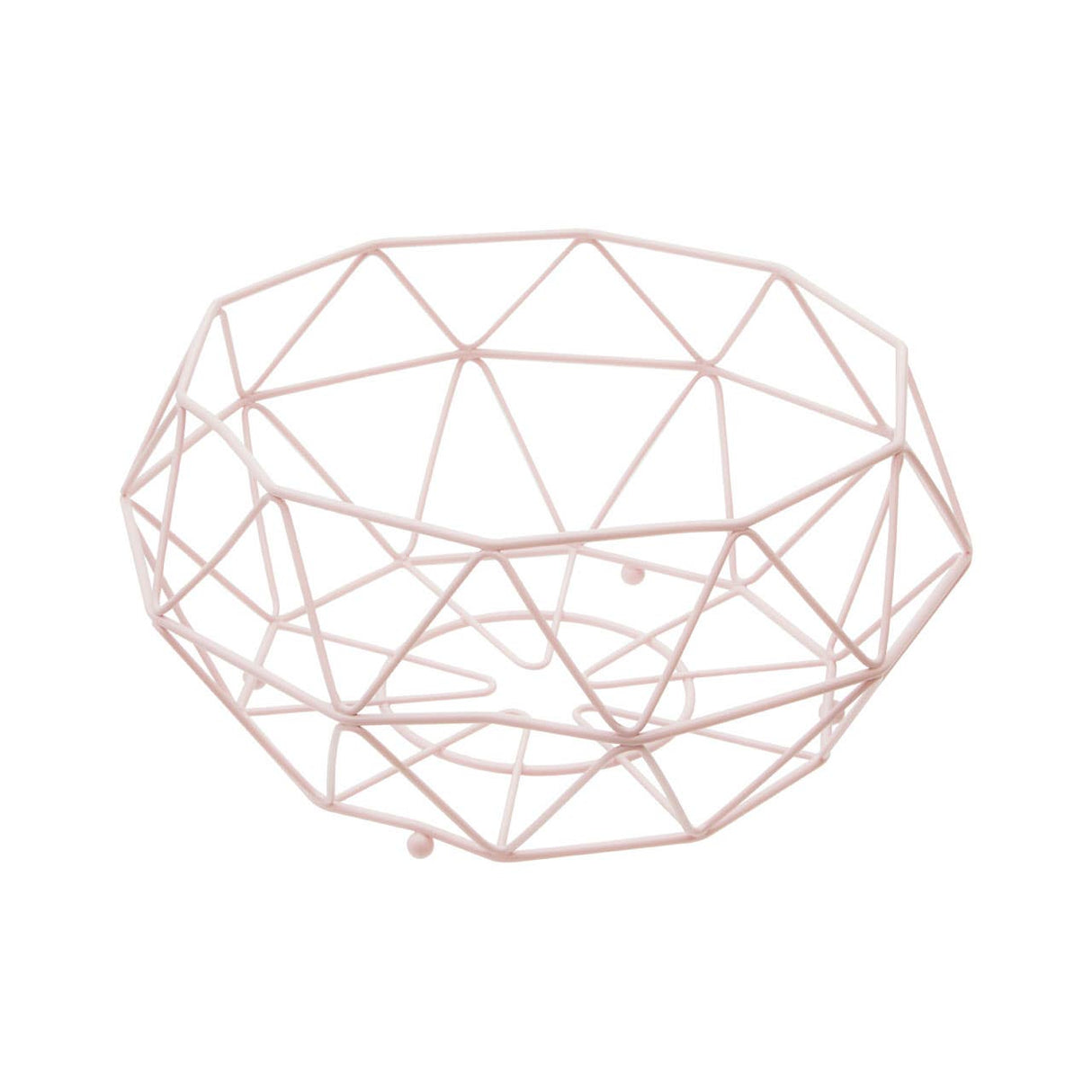 Vertex Pink Fruit Basket with Ball Feet