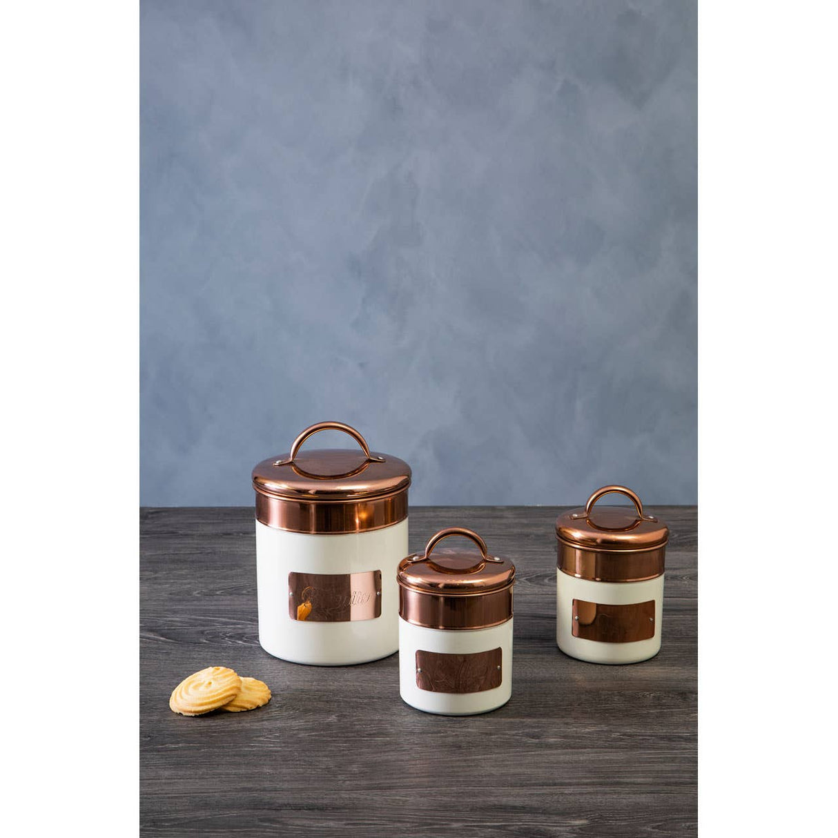 Prescott Cream And Copper Utensil Holder