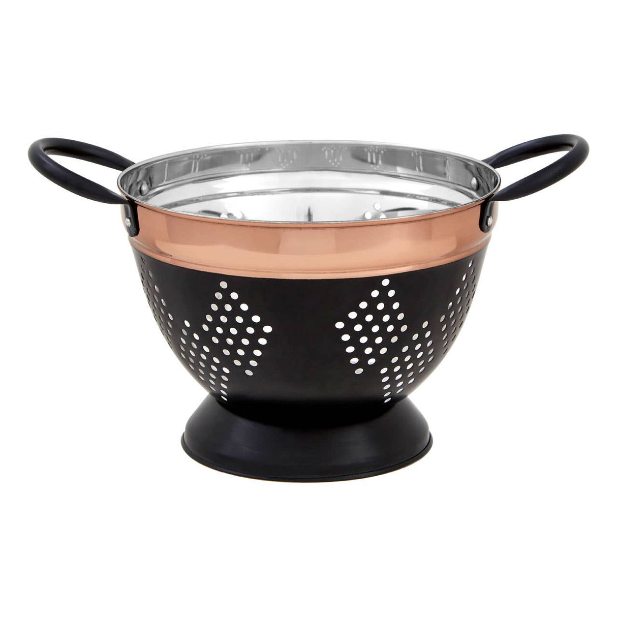 Prescott Medium Charcoal Grey Colander