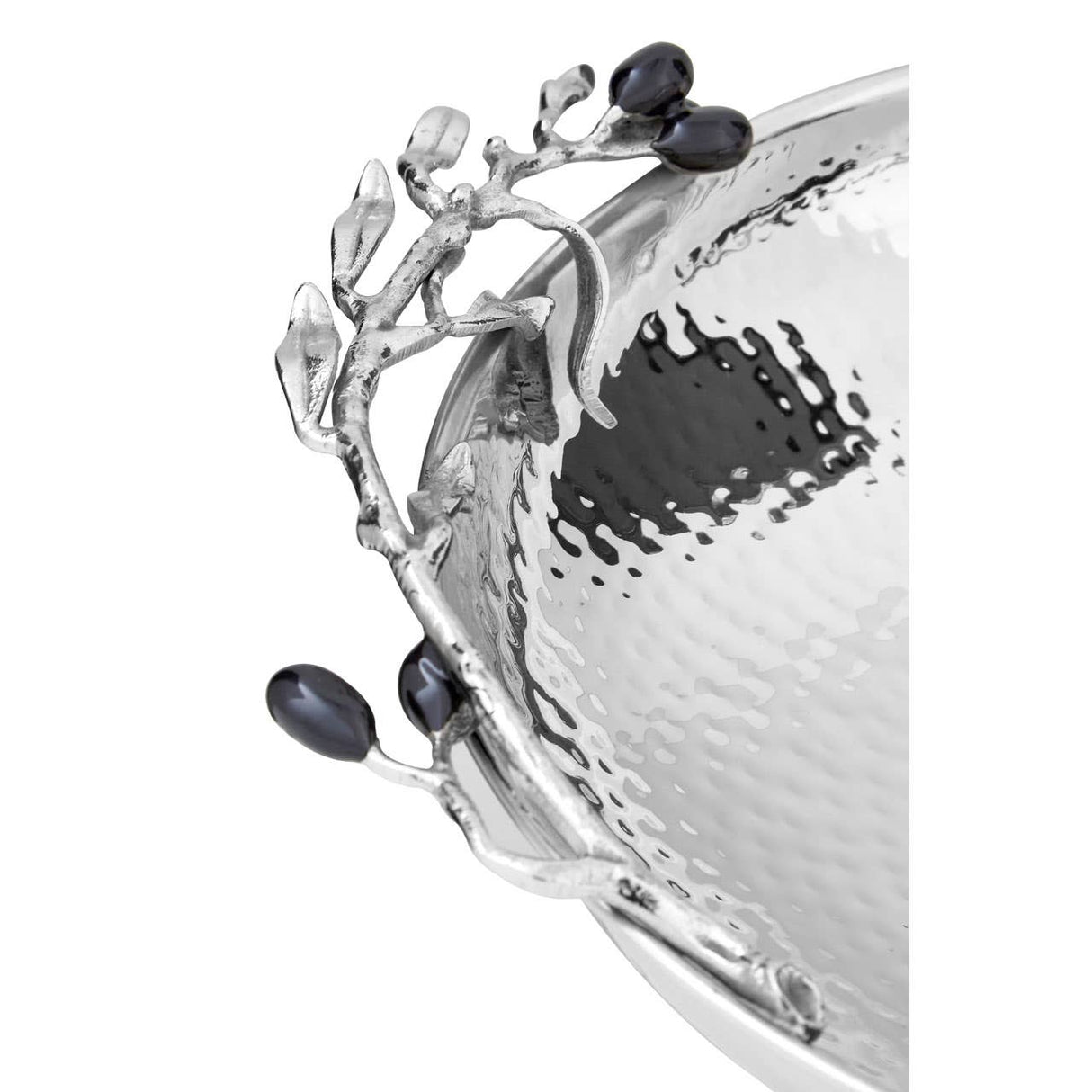 Miressa Low Silver Grapes Fruit Bowl