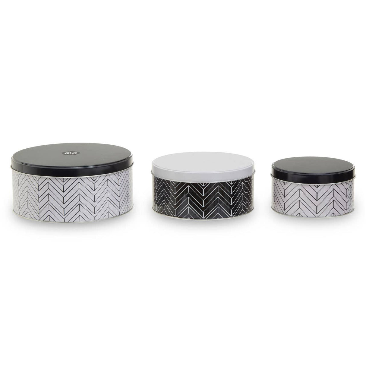 Set Of Three Urban Storage Tins