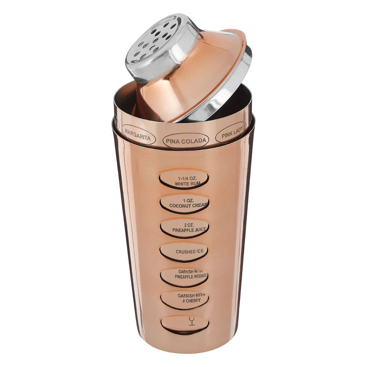 Recipe Rose Gold Cocktail Shaker