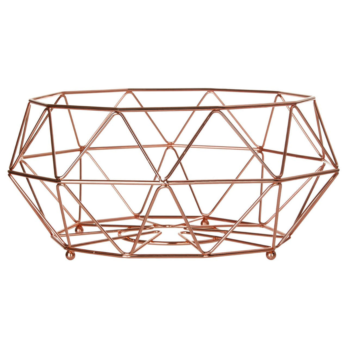 Vertex Copper Finish Fruit Basket
