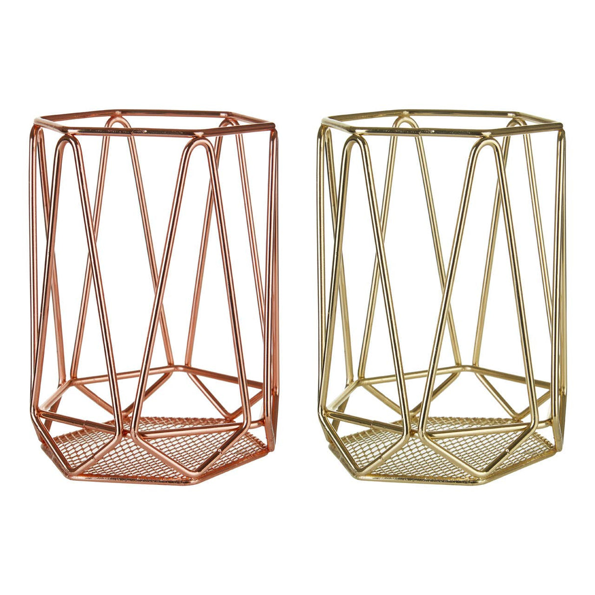 Vertex Gold Finish Utensil Holder