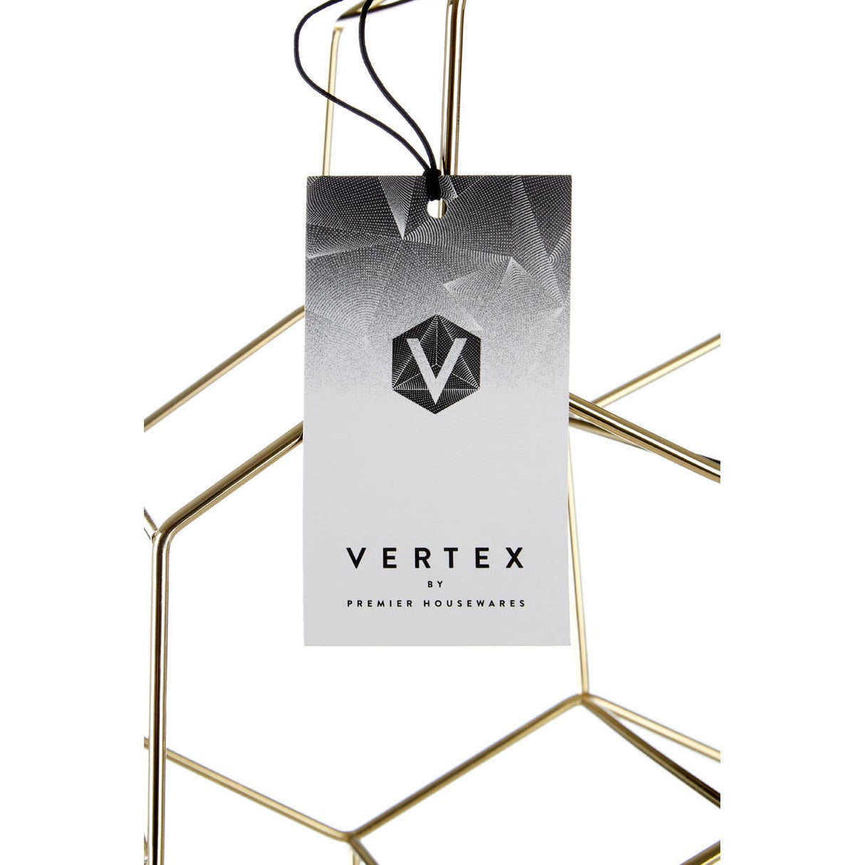 Vertex 6 Bottle Gold Finish Wine Rack