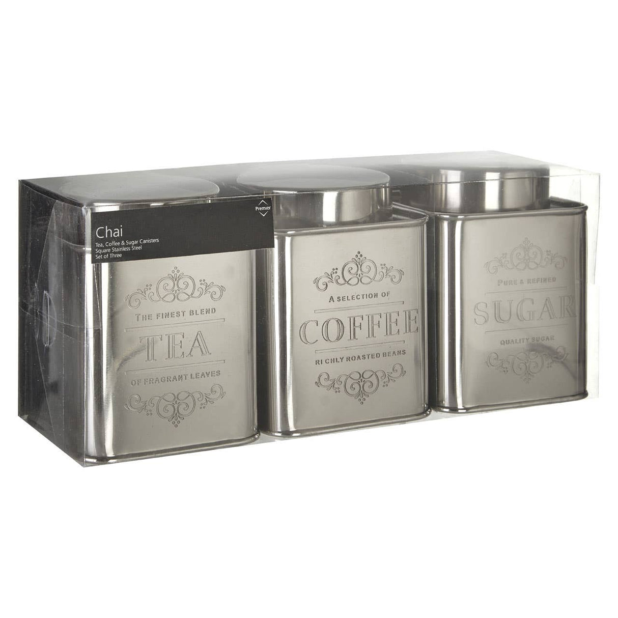 Chai Silver Tea Coffee And Sugar Set