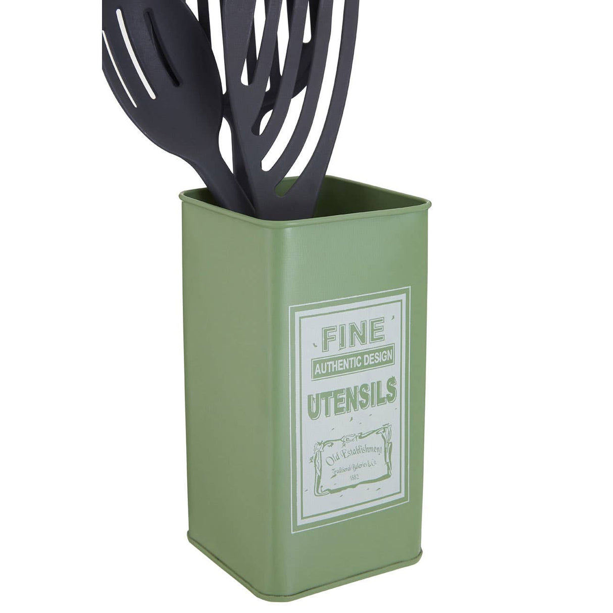 Whitby Green Utensil Canister