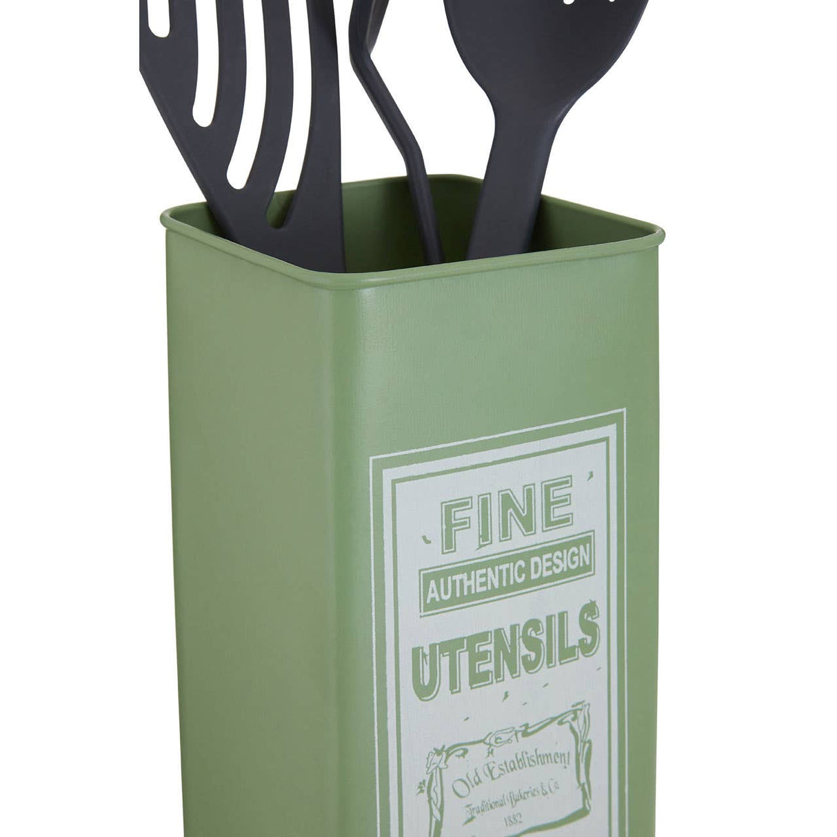Whitby Green Utensil Canister