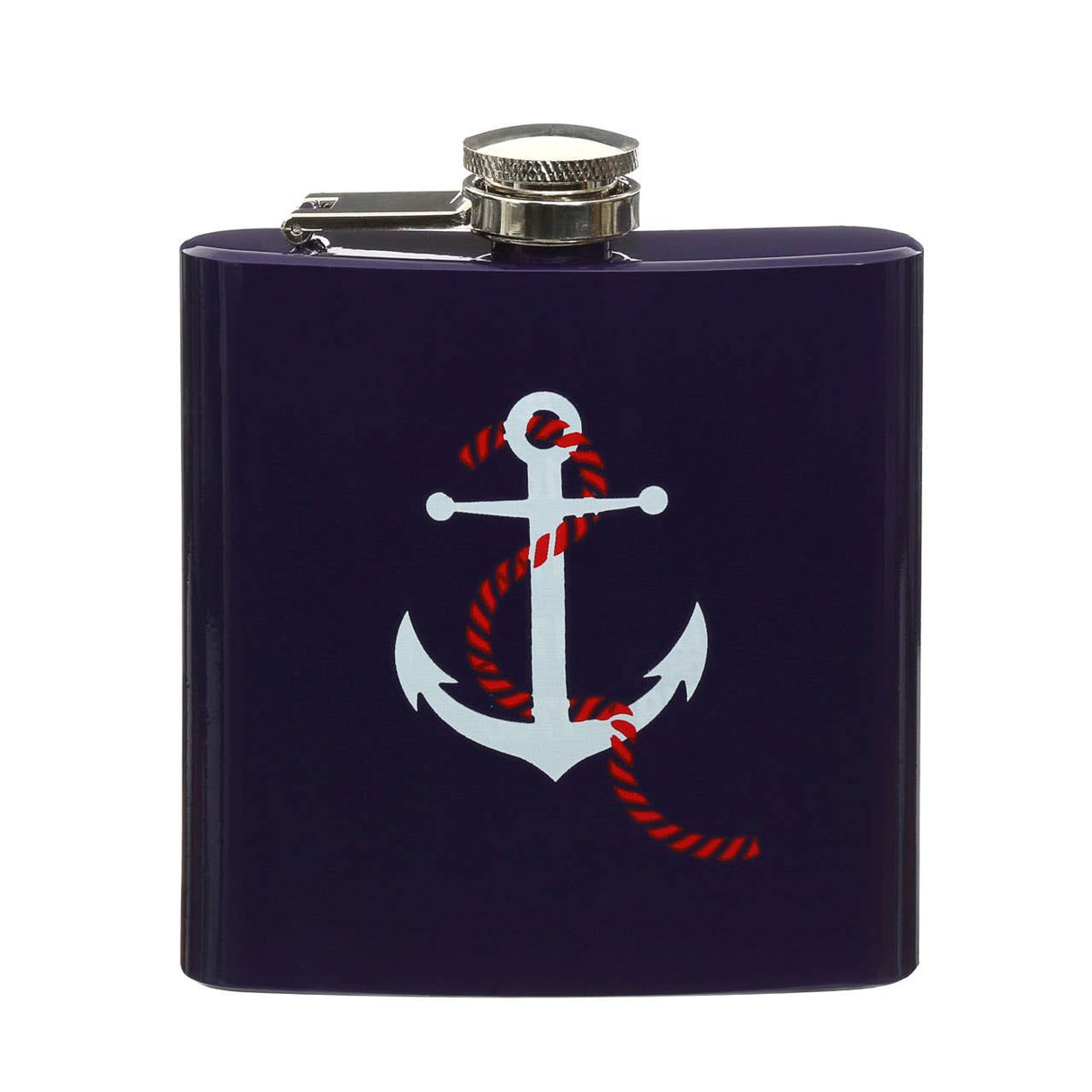 Hip Flask Anchor Design With Blue Finish