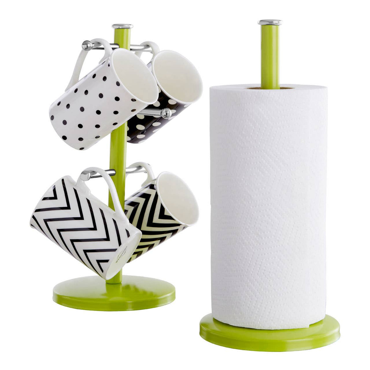 Kitchen Lime Green Metal Roll Holder