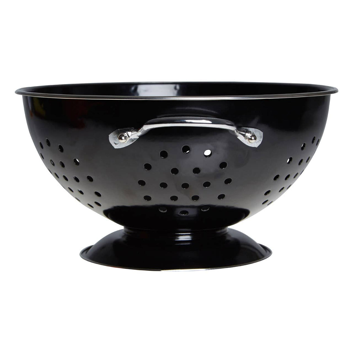 Black Enamel Colander