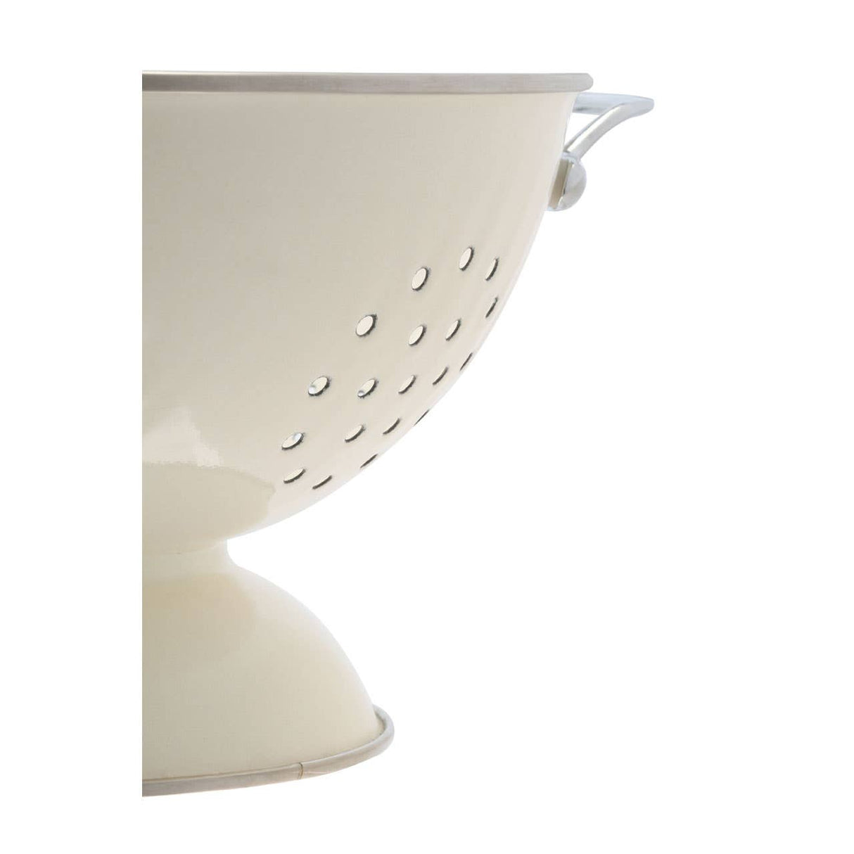 Cream Enamel Colander