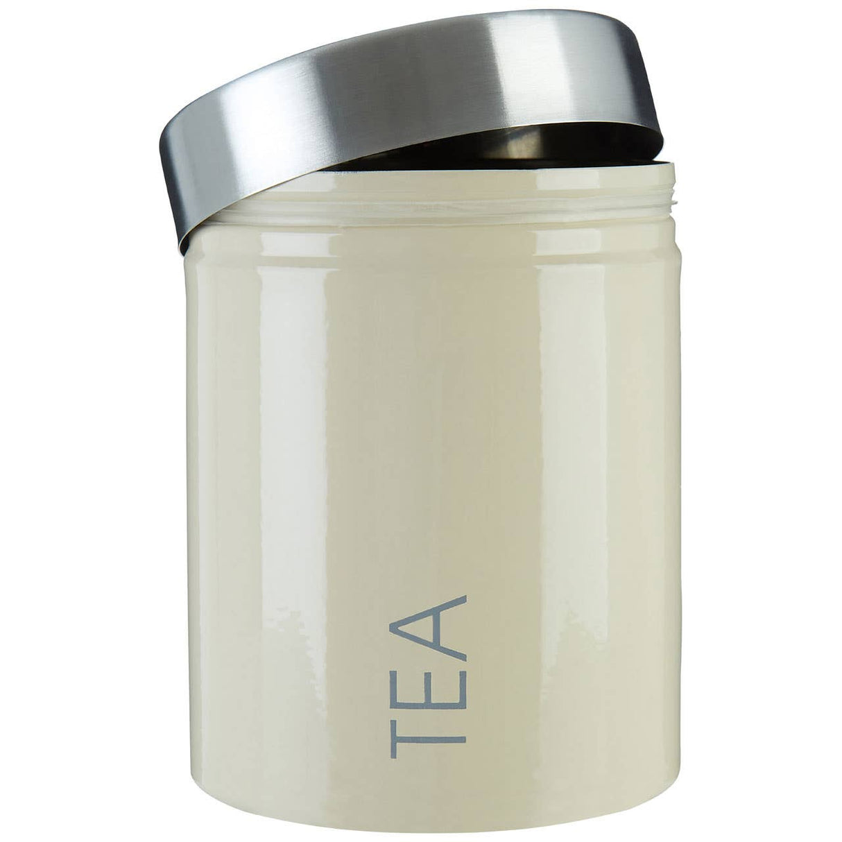 Cream Enamel Tea Canister