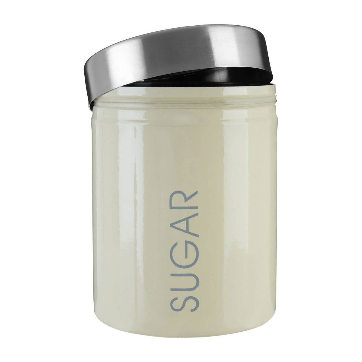 Cream Enamel Sugar Canister