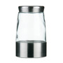Luca Large Steel and Glass Storage Jar 1700ml