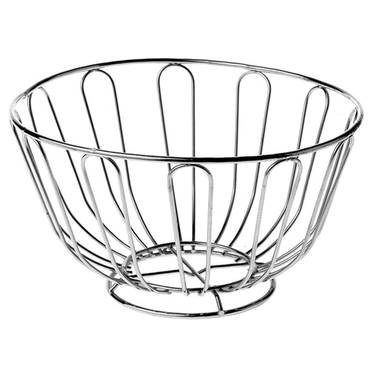 Avalon Chrome Round Fruit Basket