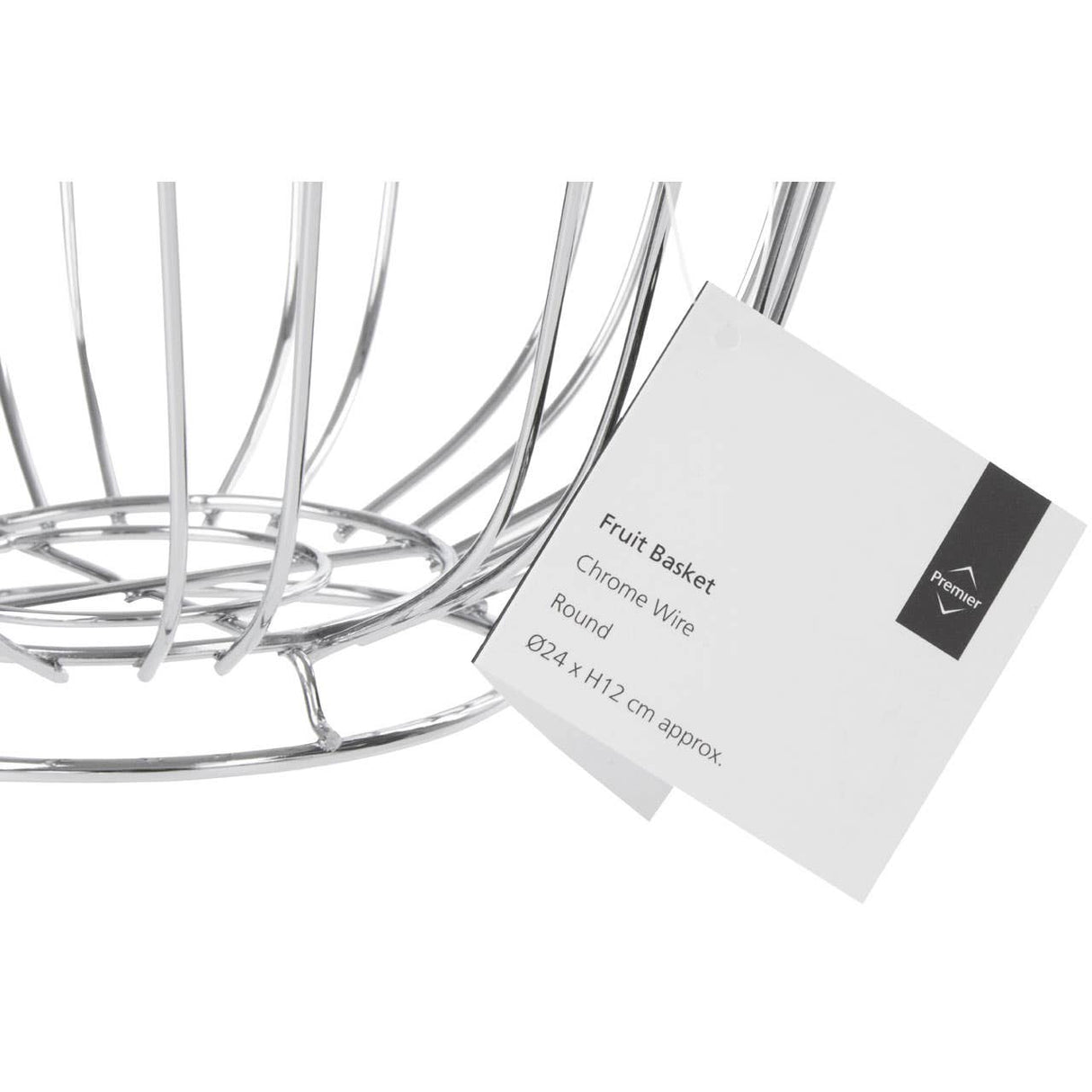 Avalon Chrome Round Fruit Basket