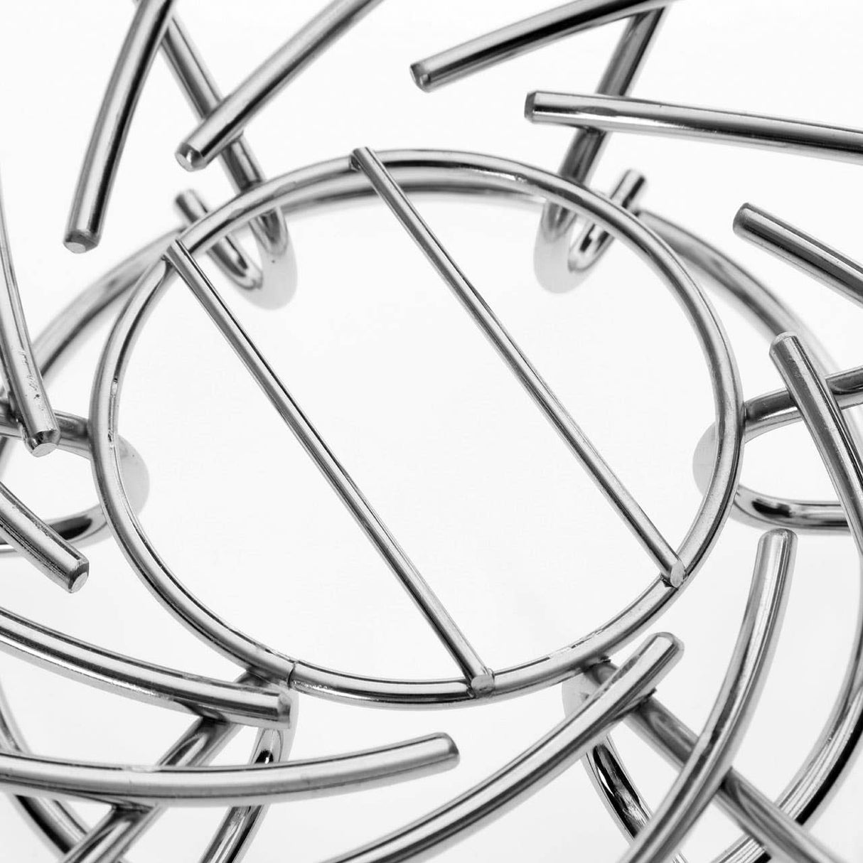 Chrome Nest Shape Fruit Basket