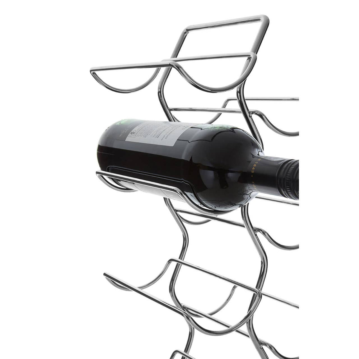 Jaxen 12 Bottles Chrome Wine Rack