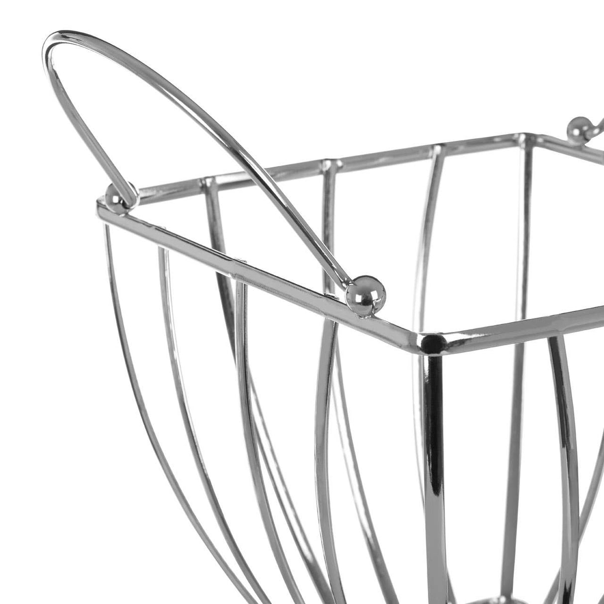Asa Chrome Fruit Basket with Round Handle