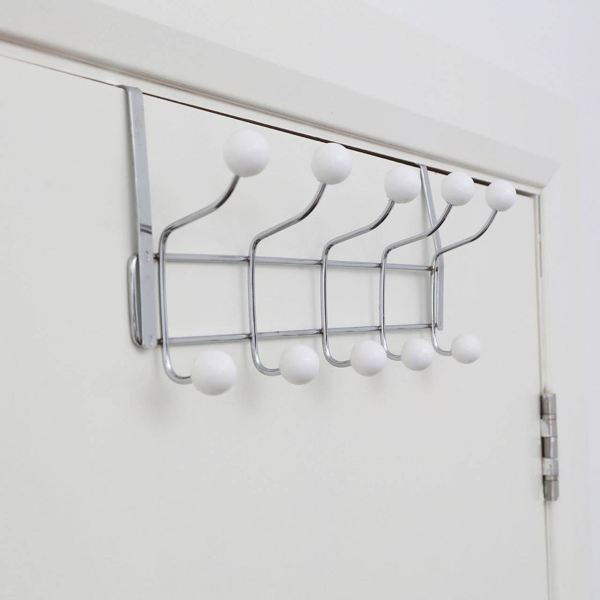 Over Door White Balls Ten Hook Hanger