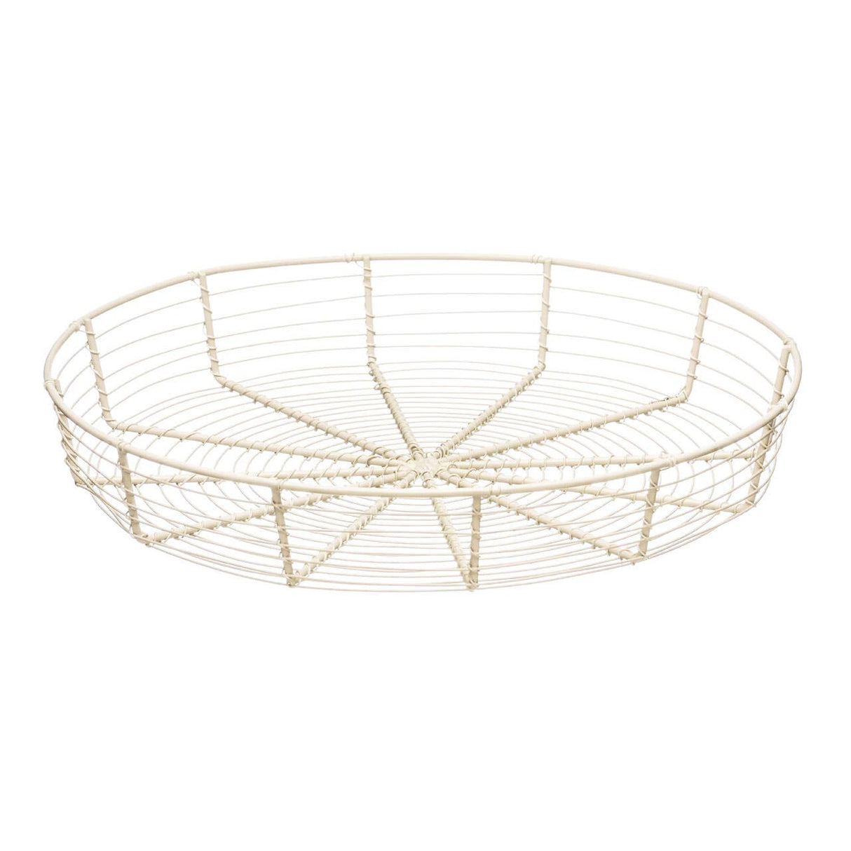 Cream Wire Bread Basket