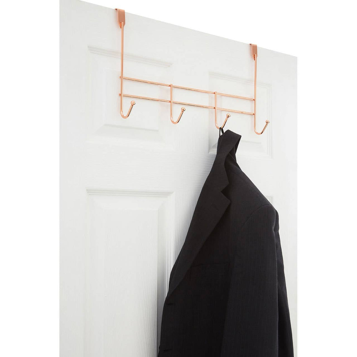 4 Hook Rose Gold Over Door Hanger