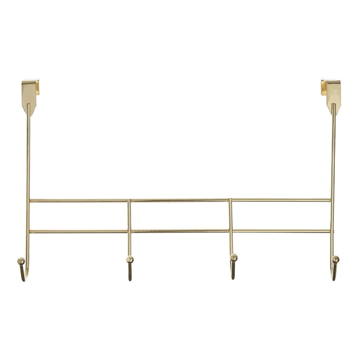 4 Hook Champagne Gold Over Door Hanger