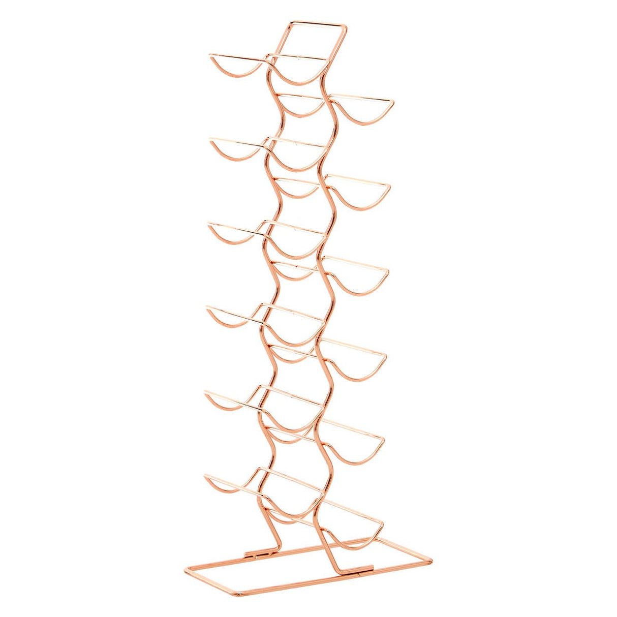 Wren 12 Tier Wine Rack With Copper Finish