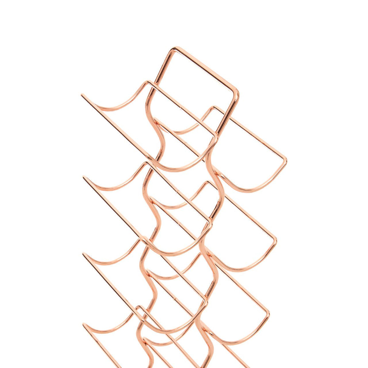 Wren 12 Tier Wine Rack With Copper Finish