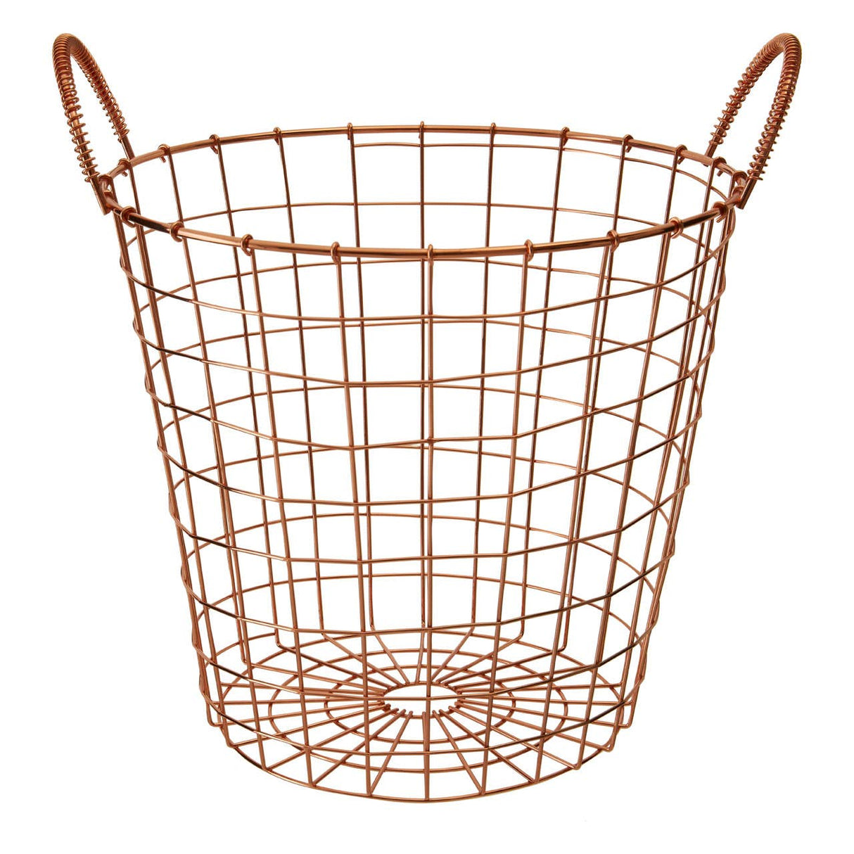 Vertex Copper Finish Round Wire Basket