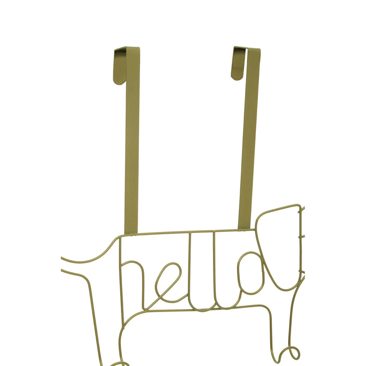 Kirby Gold Finish Sausage Dog Hanger