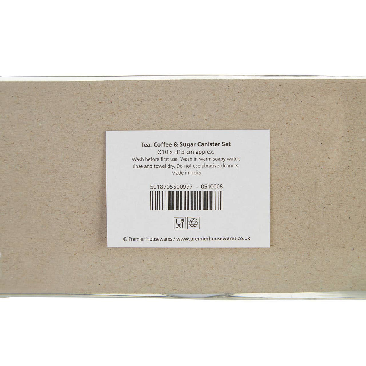 White Enamel Tea Coffee and Sugar Set