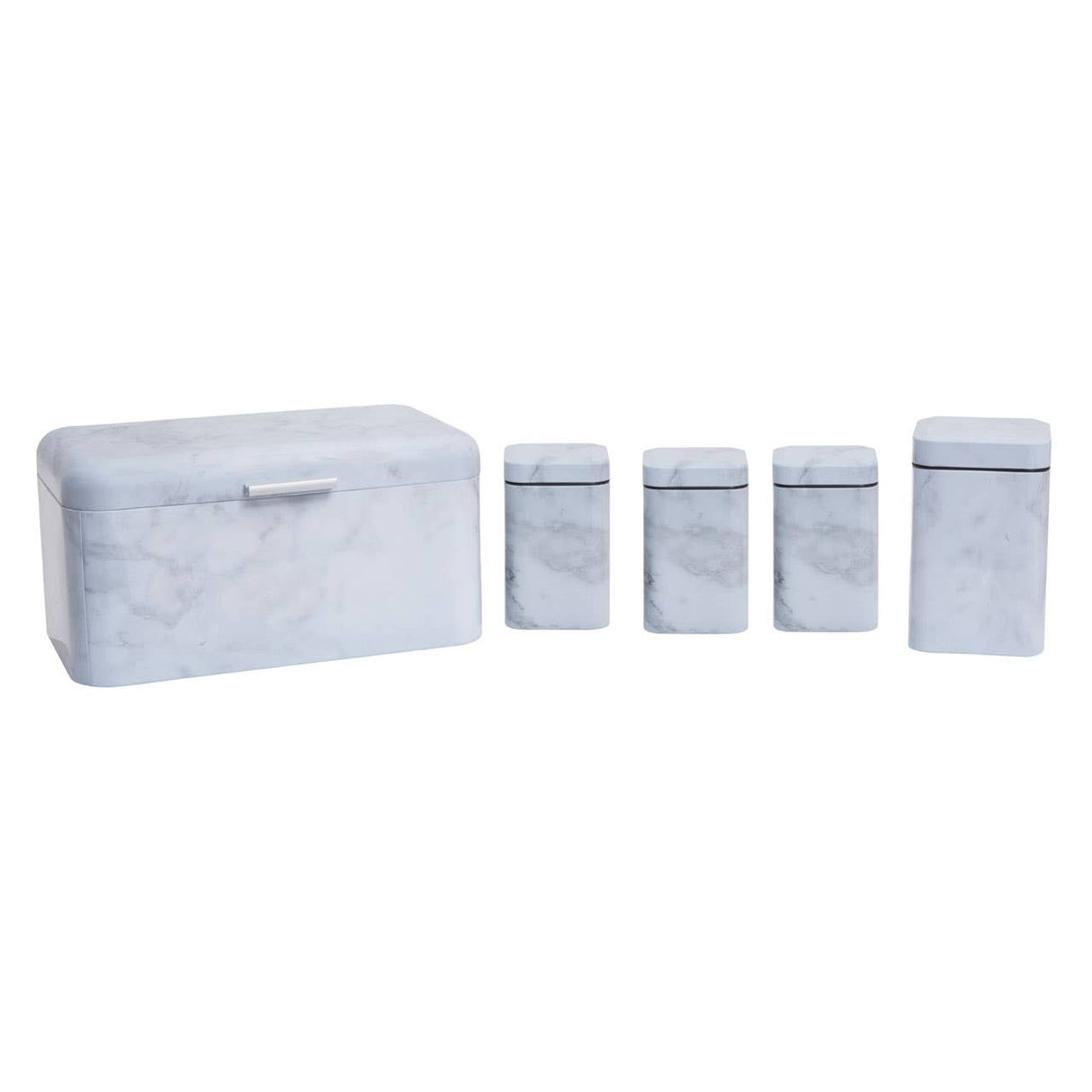 White Marble Effect Storage Set