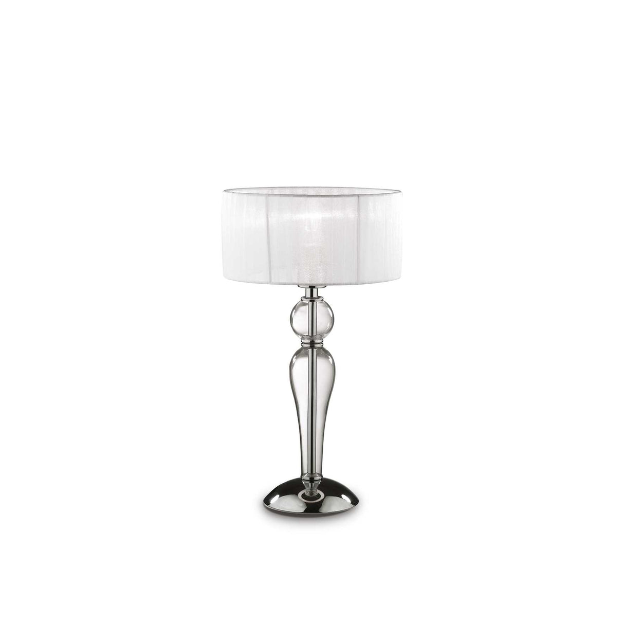 Duchessa Classic Elegance Small Table Lamp with White Shade