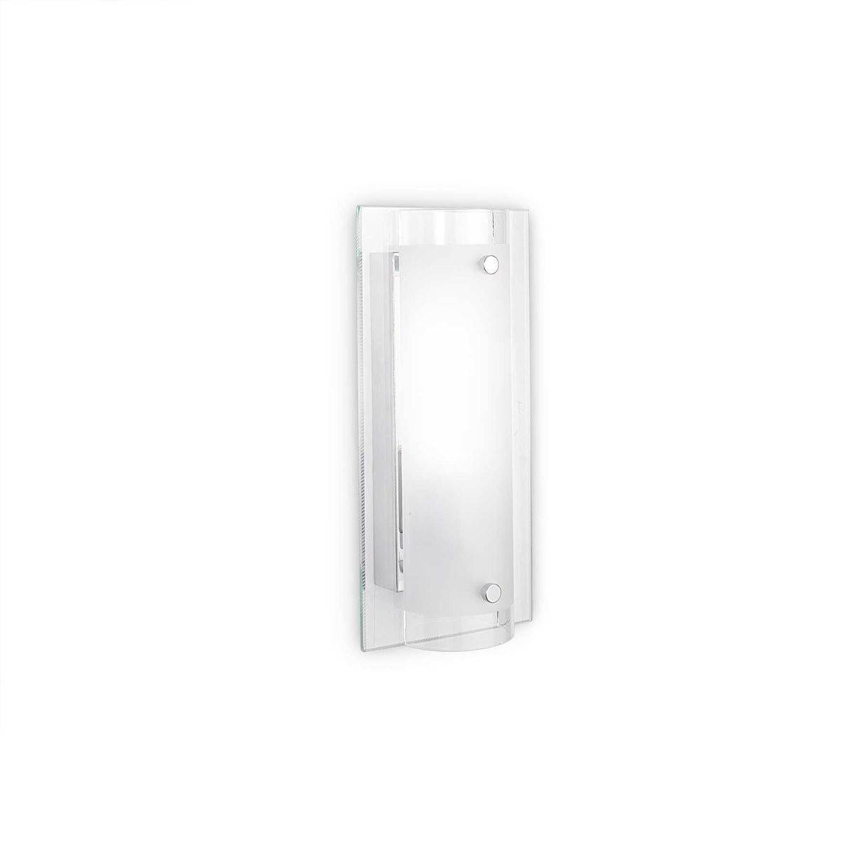 Rectilinear Frosted Glass Wall Sconce