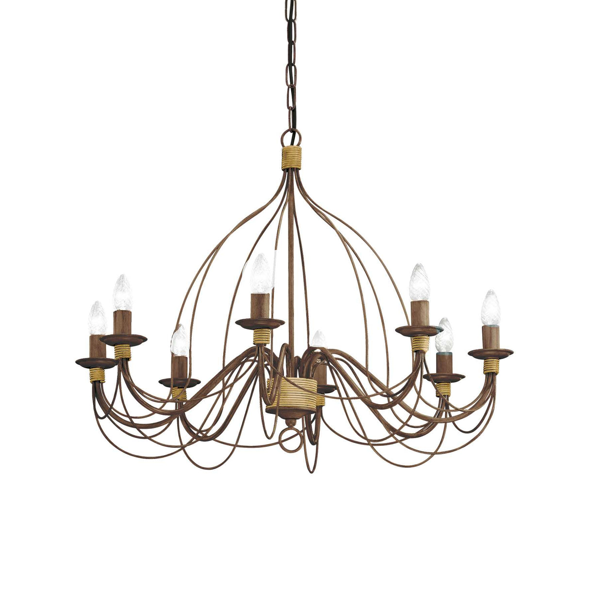 Ruggine Eight-Light Classic Pendant Chandelier