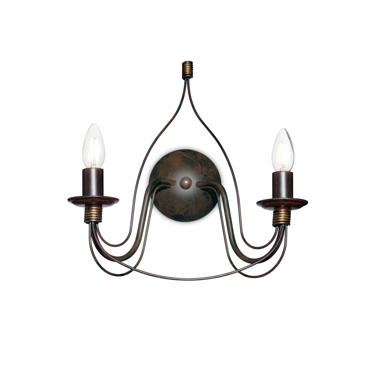 Twin Wall Light Rust Finish - Corte Collection