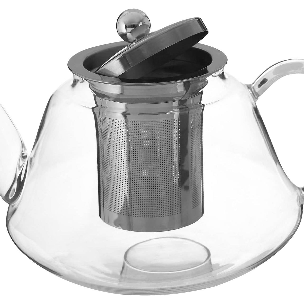 High Borosilicate Curved 1200ml Teapot