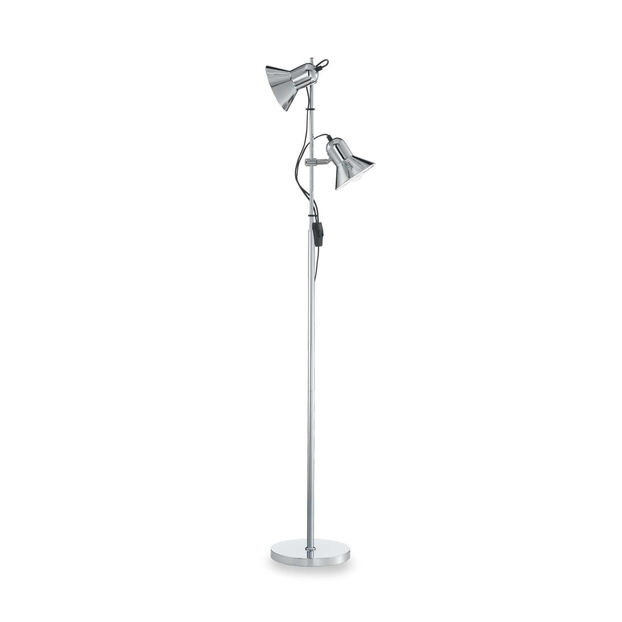 Polly Dual Globe Post Light in Chrome Finish