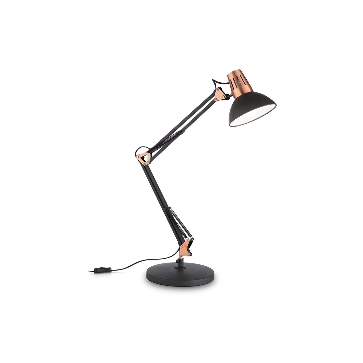 Modern Black Adjustable Desk Lamp in Pixar Style