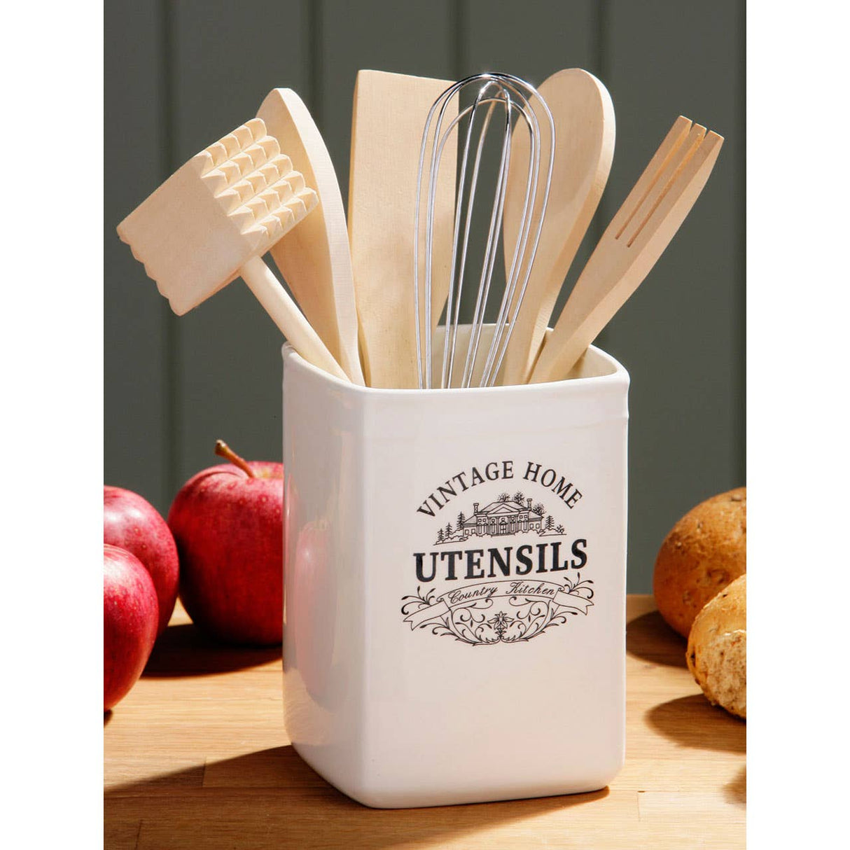 Vintage Home Ceramic Utensil Holder
