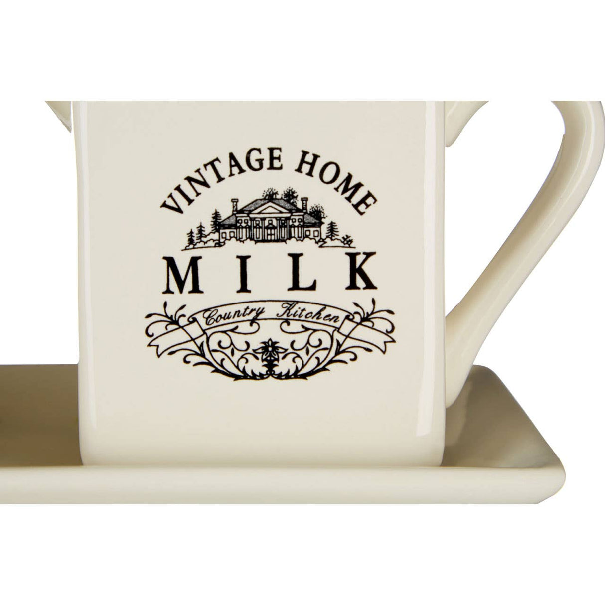 Vintage Square Sugar And Milk Set