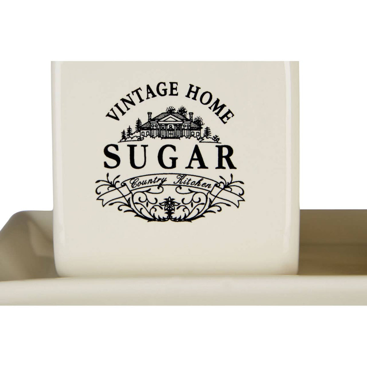 Vintage Square Sugar And Milk Set