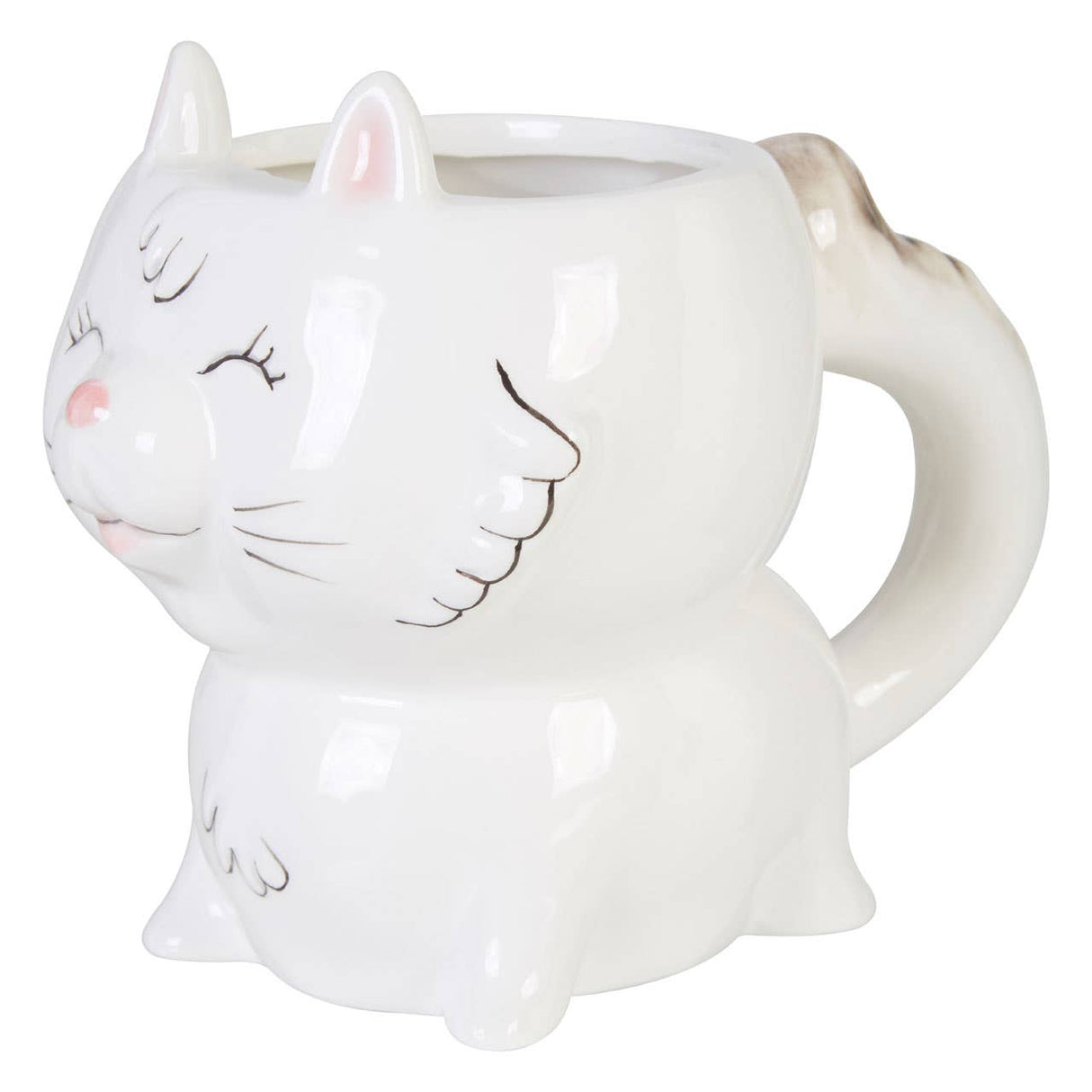 Gigil White Cat Mug