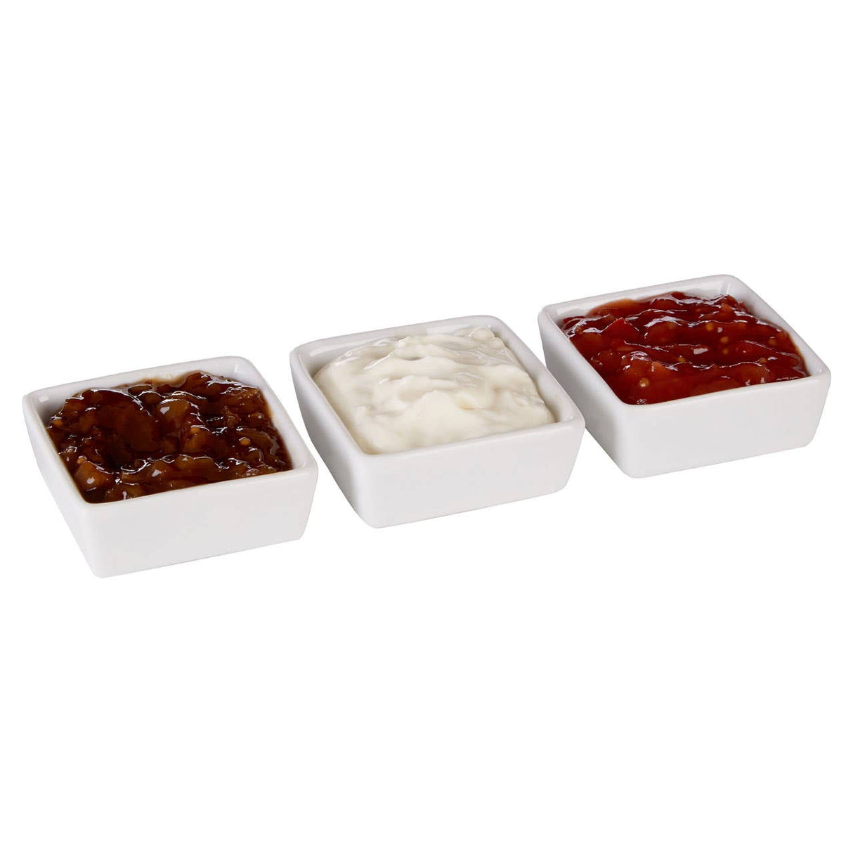 Set Of Three Entree Square Serving Dishes