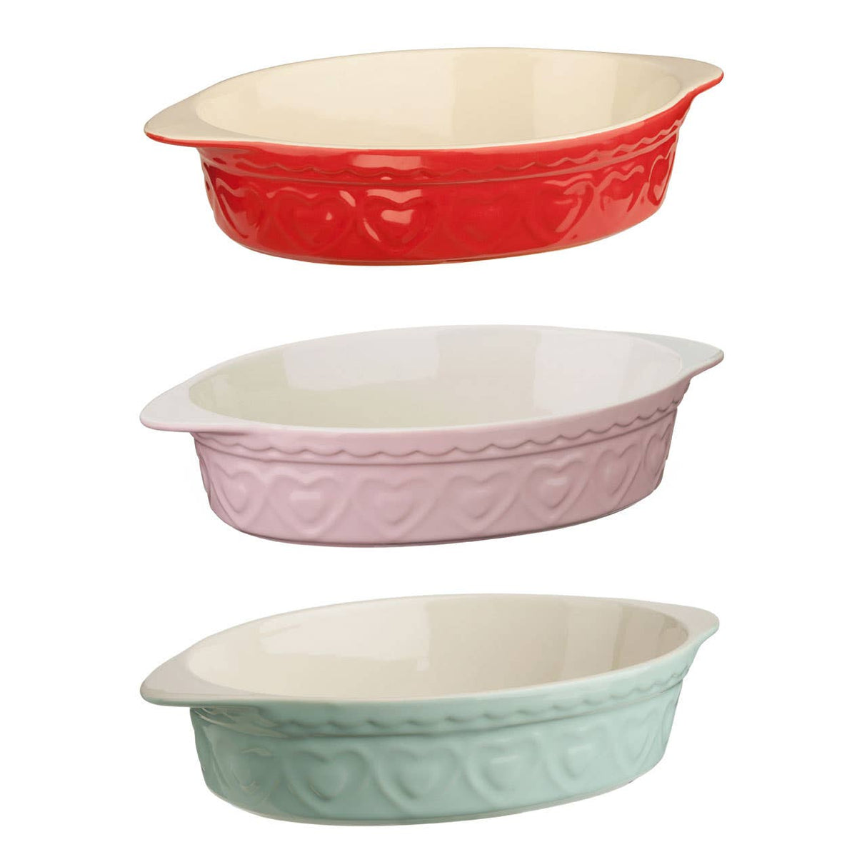 Sweet Heart 1400ml Red Baking Dish